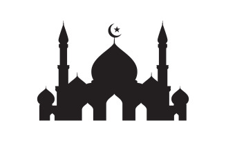 Islamic Building Mosque Logo Illustration design template v.22