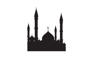 Islamic Building Mosque Logo Illustration design template v.23