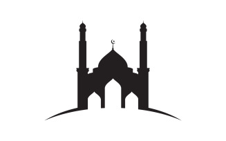 Islamic Building Mosque Logo Illustration design template v.26