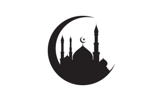 Islamic Building Mosque Logo Illustration design template v.40