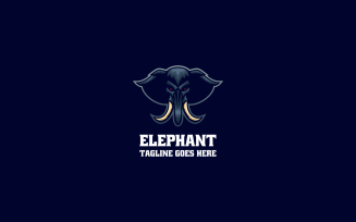 Elephant Mascot Cartoon Logo 25