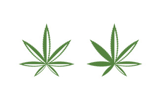 Canabis marijuana sign symbol illustration design v.4
