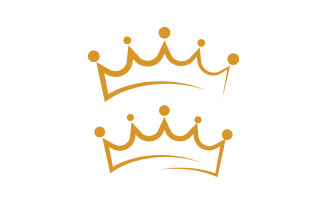 Crown of king Luxury Logo Template vector icon V.3