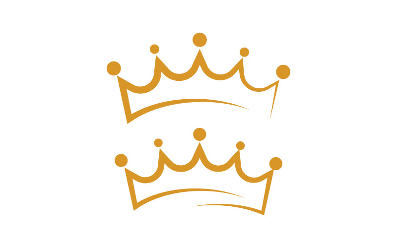 Crown of king Luxury Logo Template vector icon V.3