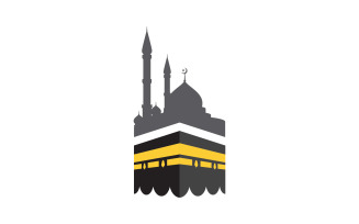 Kaaba vector illustration icon design template v.16