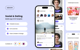Crushy - Bold Social and Dating App UI Kit