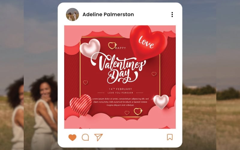 Download Stunning Valentine’s Day Flyer Templates – New Edition Logo Template