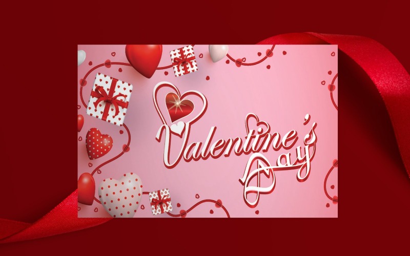 Valentine’s Day Card Template Logo Template