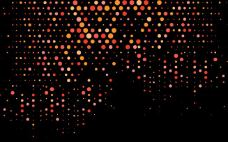 Halftone illustration design background template v.10