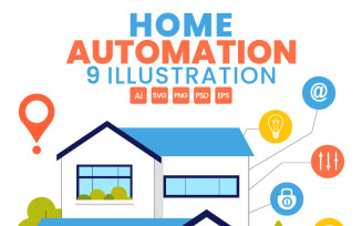 9 Smart Home Automation Illustration