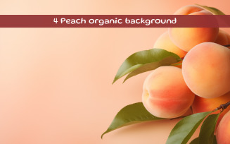 Fresh peach with background