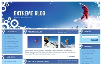 Extreme Sports PSD Template