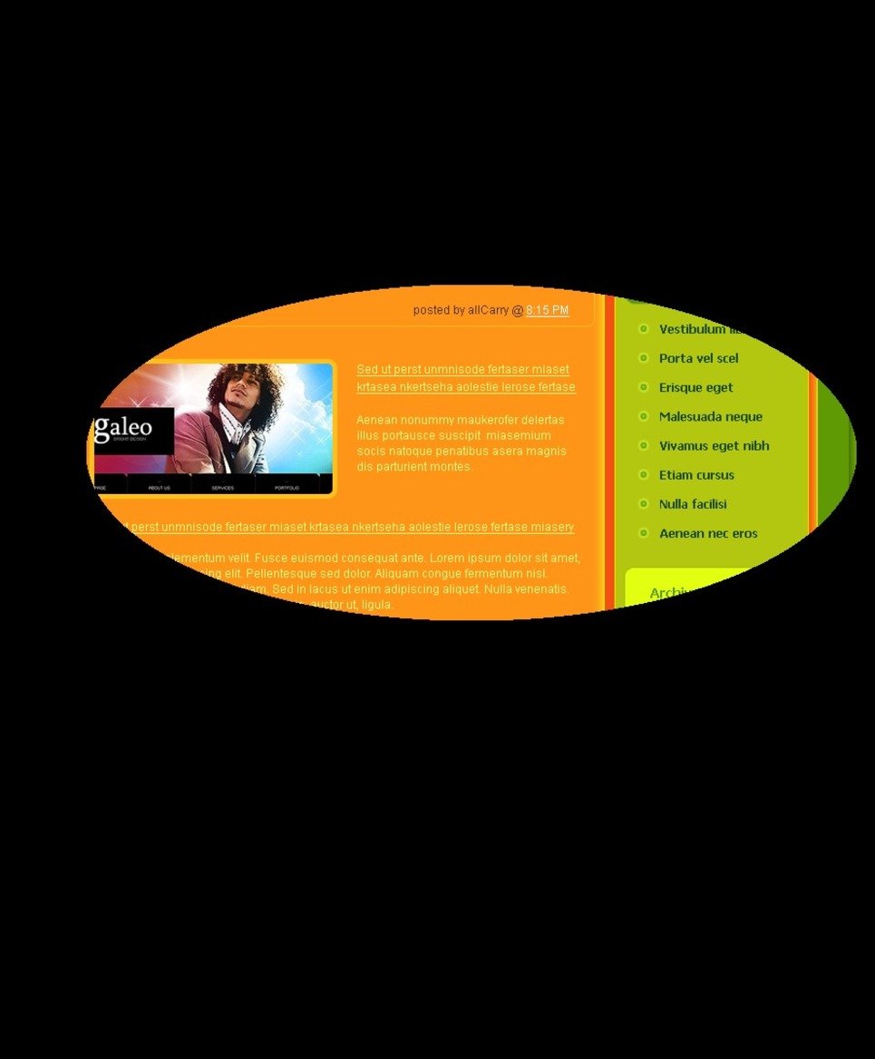 Personal Page PSD Template New Screenshots BIG