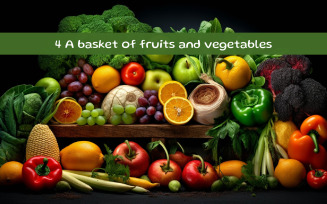 A basket of fruits and vegetables