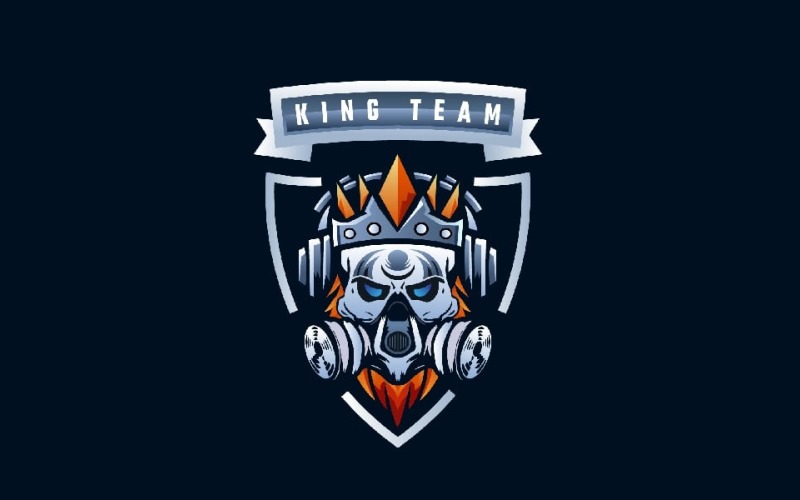 King Team Esport Gamer Logo Logo Template