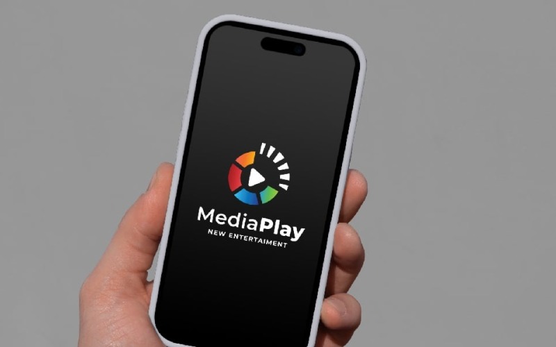 Media Play Digital Agency Logo Logo Template