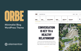 Orbe - Fresh Old-School Minimalist WordPress Blog Theme
