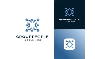Abstract People Group Logo
