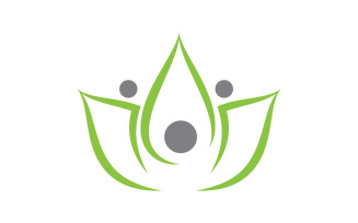 Beauty lotus flower Cosmetic skincare vector icon design template v.4