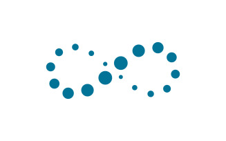 Halftone circle digital techno dots vector icon illustration design v.12