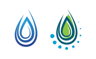 Water drop fresh icon Template vector illustration design v.3