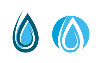 Water drop fresh icon Template vector illustration design v.6