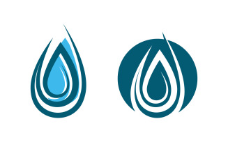 Water drop fresh icon Template vector illustration design v.8