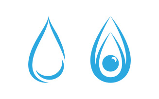 Water drop fresh icon Template vector illustration design v.9