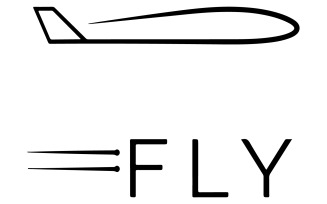 A minimalist logo for a flight company