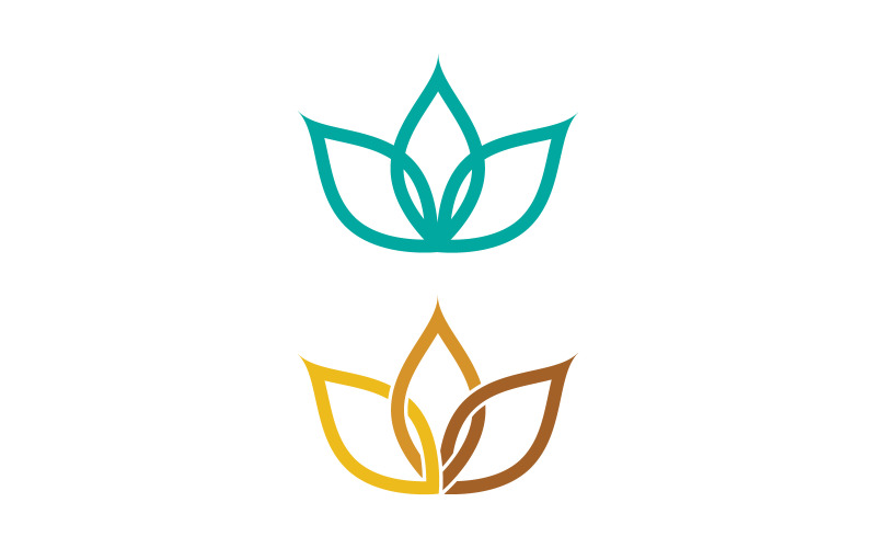 Beauty lotus flower Cosmetic skincare vector icon design template v.13 Logo Template