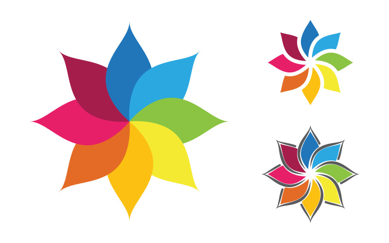 Beauty lotus flower Cosmetic skincare vector icon design template v.9 Logo Template