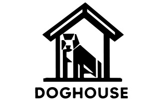 The logo of a dog house design