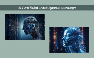 Artificial intelligence concept AI image