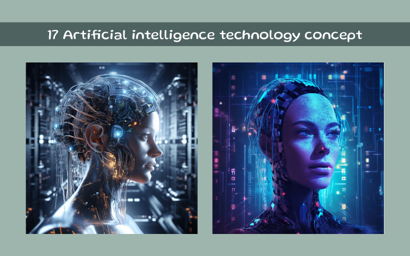 Artificial intelligence technology concept Illustration