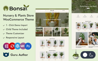 Bonsai - Gardening & Plants Store Elementor WooCommerce Responsive Theme