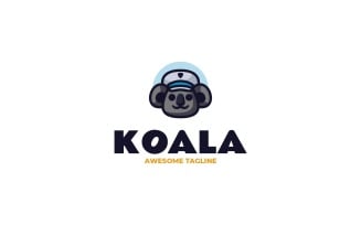 Koala Simple Mascot Logo 23