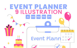 9 Event Planning Illustration