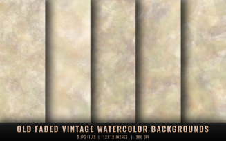 Old Faded Vintage Watercolor Backgrounds
