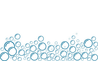 Bubble water Laundry washing vector illustration design template v.14