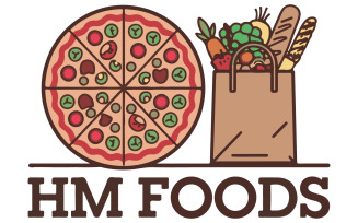 A logo for grocery Pizza Shop