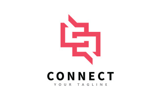 Dialogs and Discussions Logo. Communication vector symbol 0