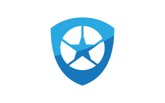 Shield Protect security vector illustration design template v.1