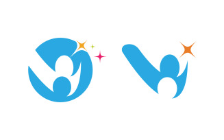 Mutual help care social Community Logo design template v.45