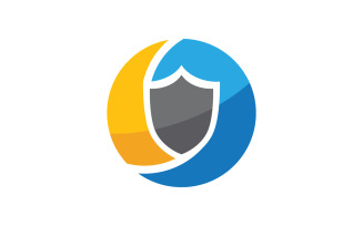 Shield Protect security vector illustration design template v.2