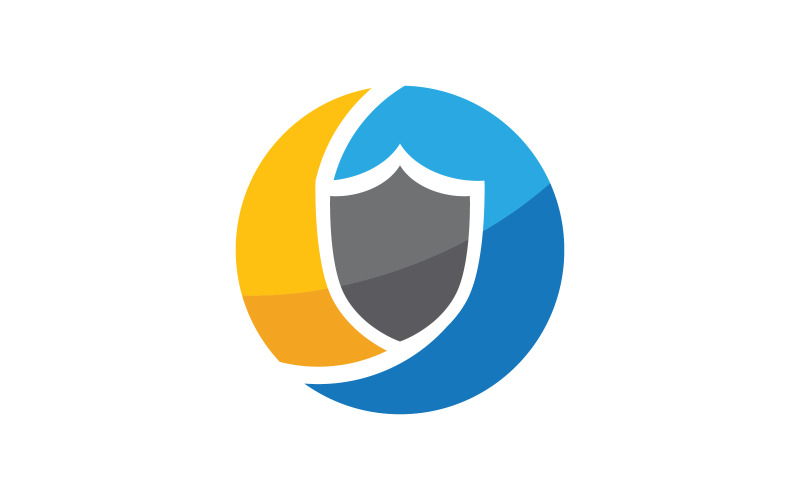 Shield Protect security vector illustration design template v.2 Logo Template