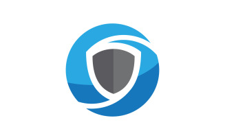 Shield Protect security vector illustration design template v.3