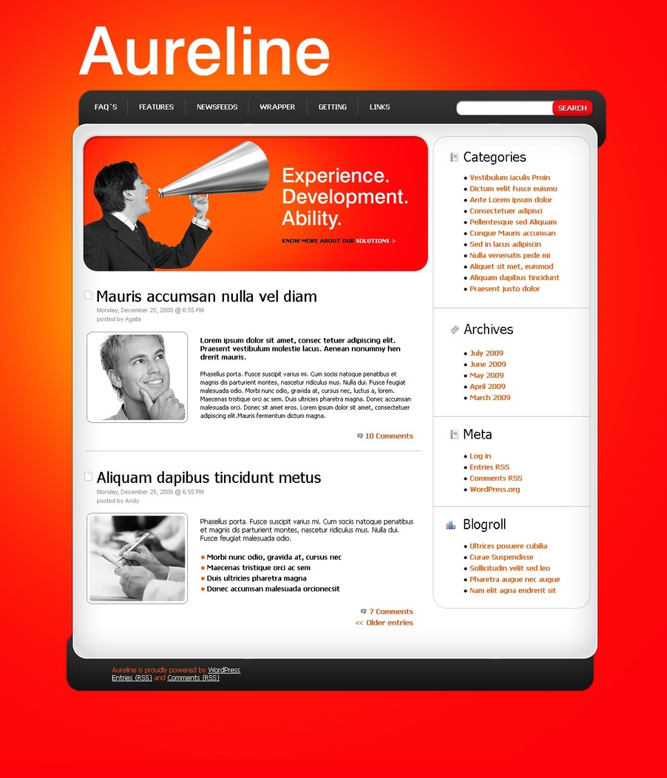 Business PSD Template New Screenshots BIG