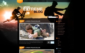 Extreme Sports PSD Template