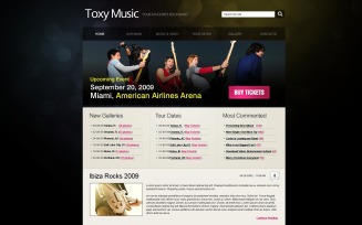 Music Band PSD Template