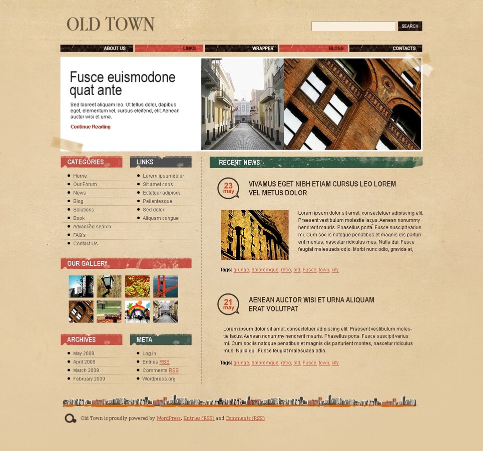 Travel Guide PSD Template New Screenshots BIG